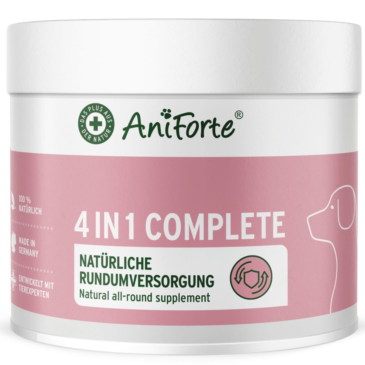 AniForte 4in1 Complete Dog natürliche Rundumversorgung zur Stärkung von Immunsystem, Gelenken und Verdauung bei Hunden