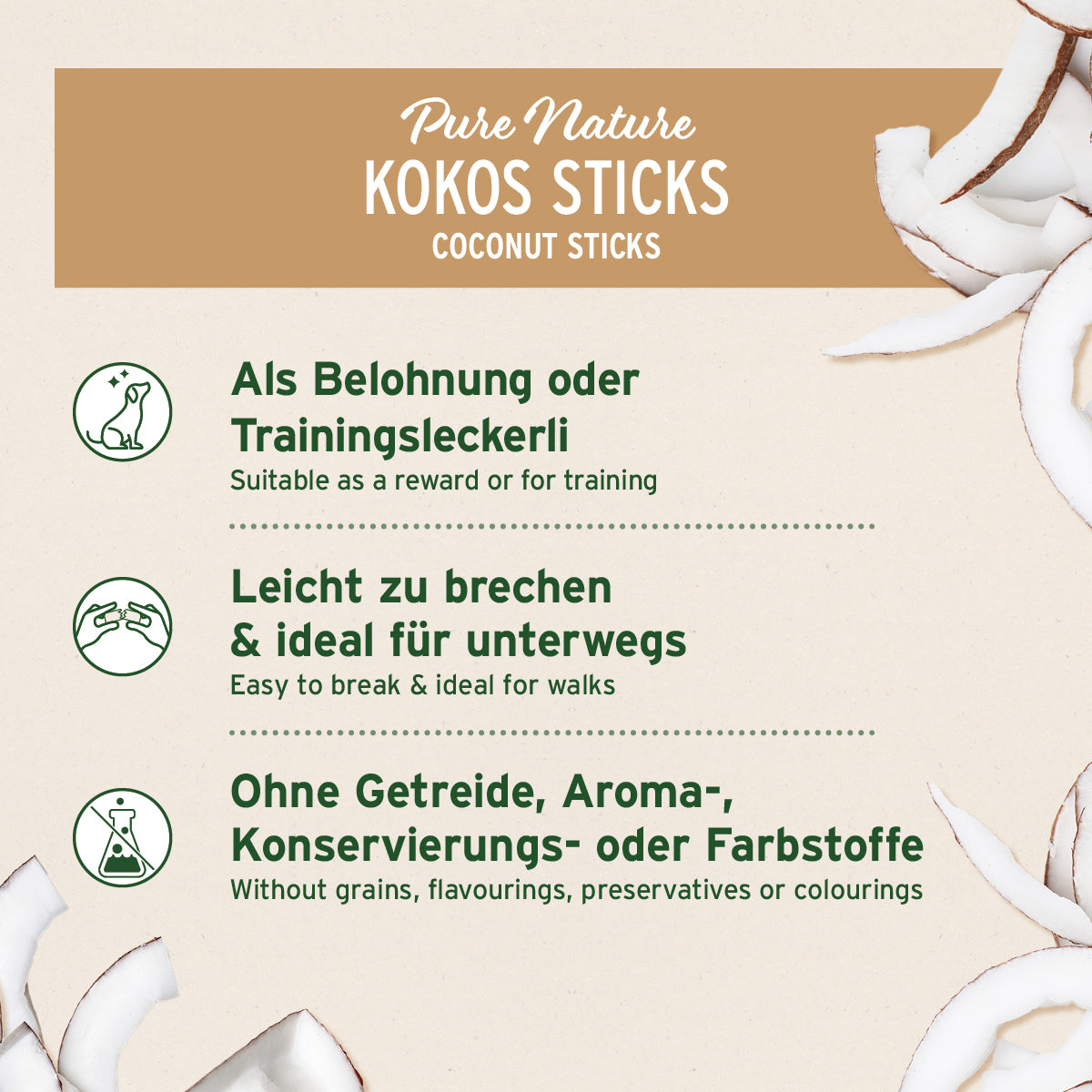 Kokos-Sticks