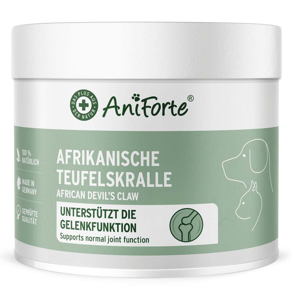 Afrikanische Teufelskralle Nahrungsergänzung für Hunde und Katzen zur Unterstützung der Gelenkfunktion.