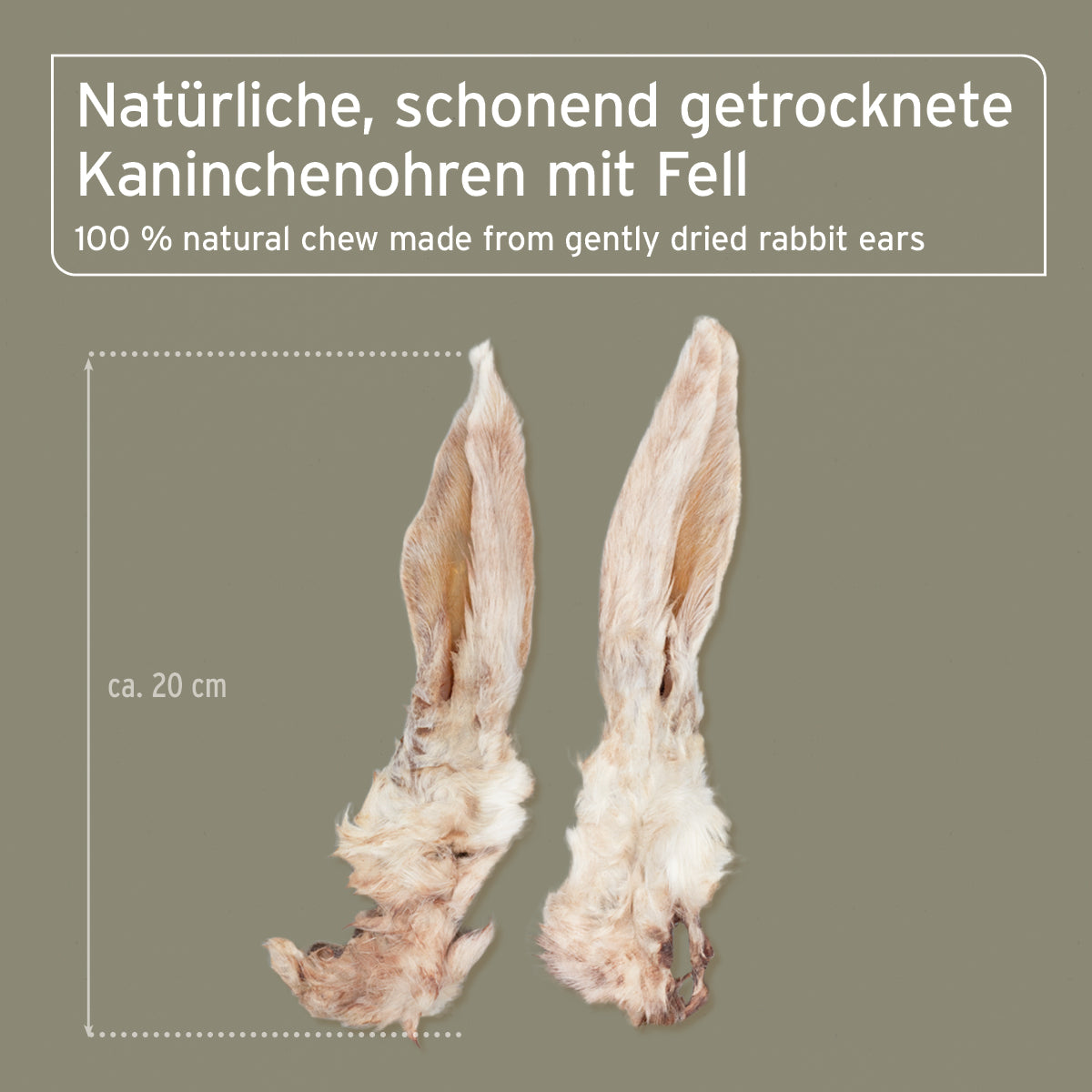 Kaninchenohren mit Fell