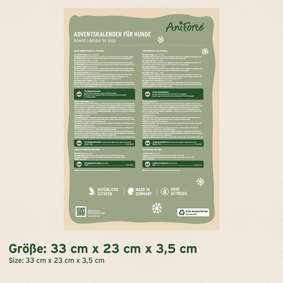 Adventskalender 2026 für Hunde - AniForte