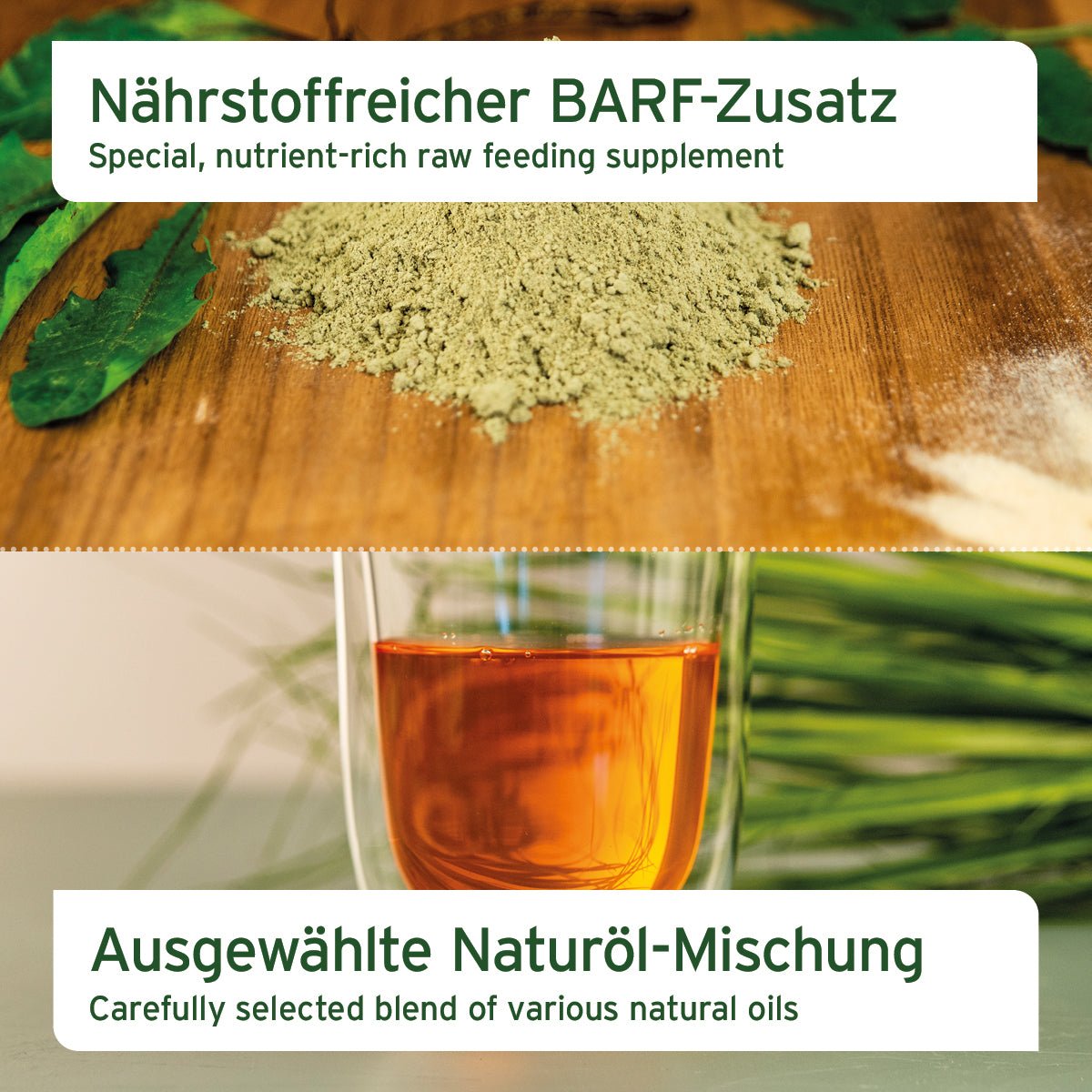 Barf All In Set Hunde natürliche Rohfütterung mit Barf Complete und Premium Futteröl
