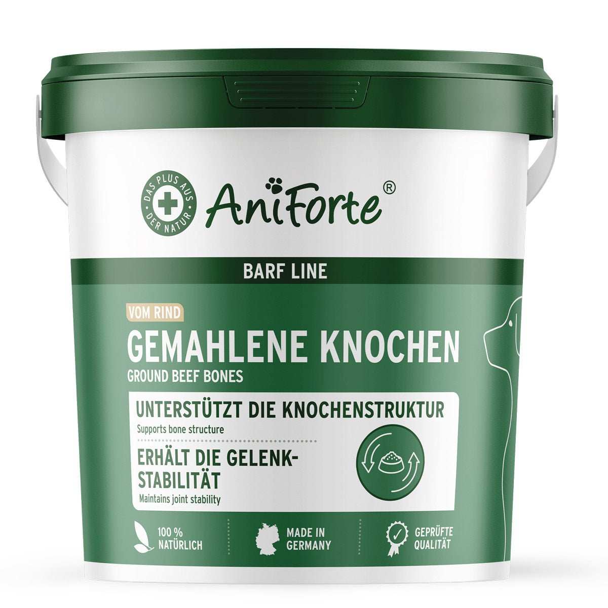 Eimer BARF - Line Gemahlene Knochen vom Rind - AniForte
