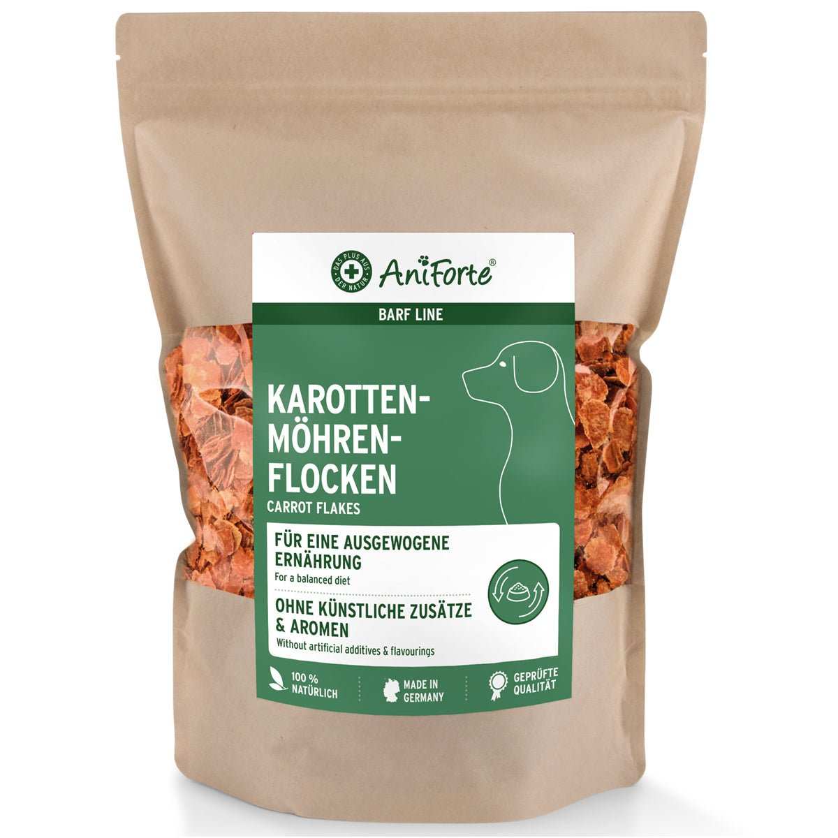 Verpackung BARF - Line Karotten - Möhrenflocken - AniForte