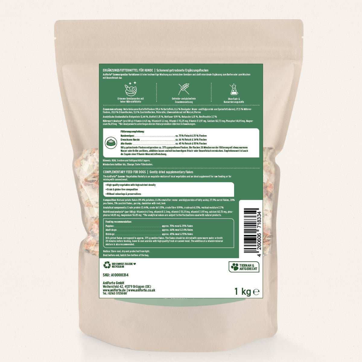 Packung BARF - Line Sommergemüse Variationen - AniForte