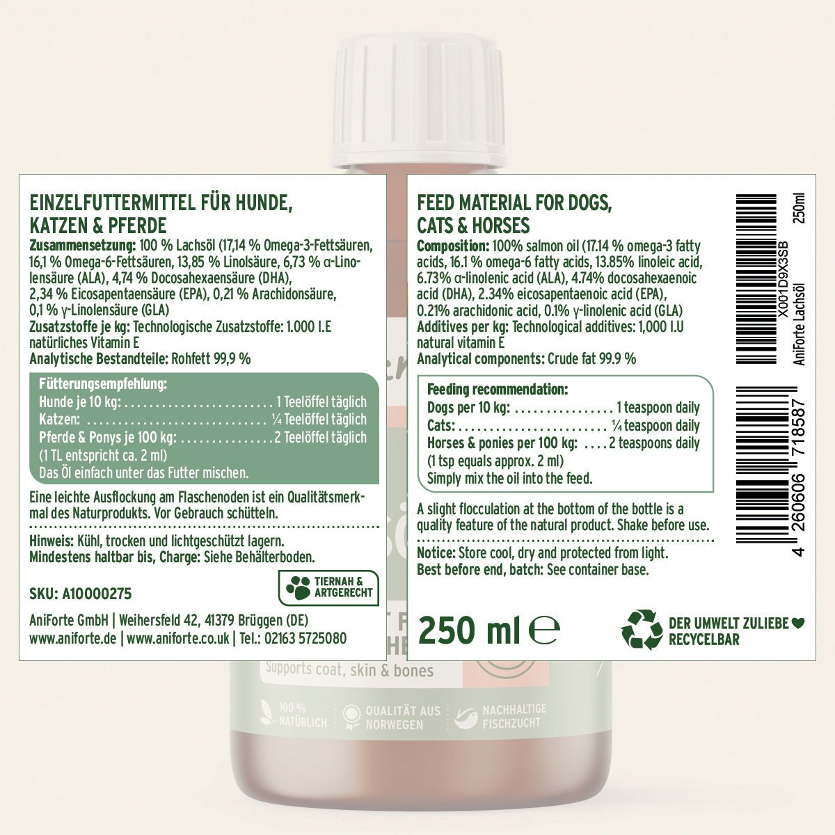 AniForte® Kombi-Set für Hunde zur Förderung von Beweglichkeit und Vitalität mit Lachsöl und Agility Vet Tabletten