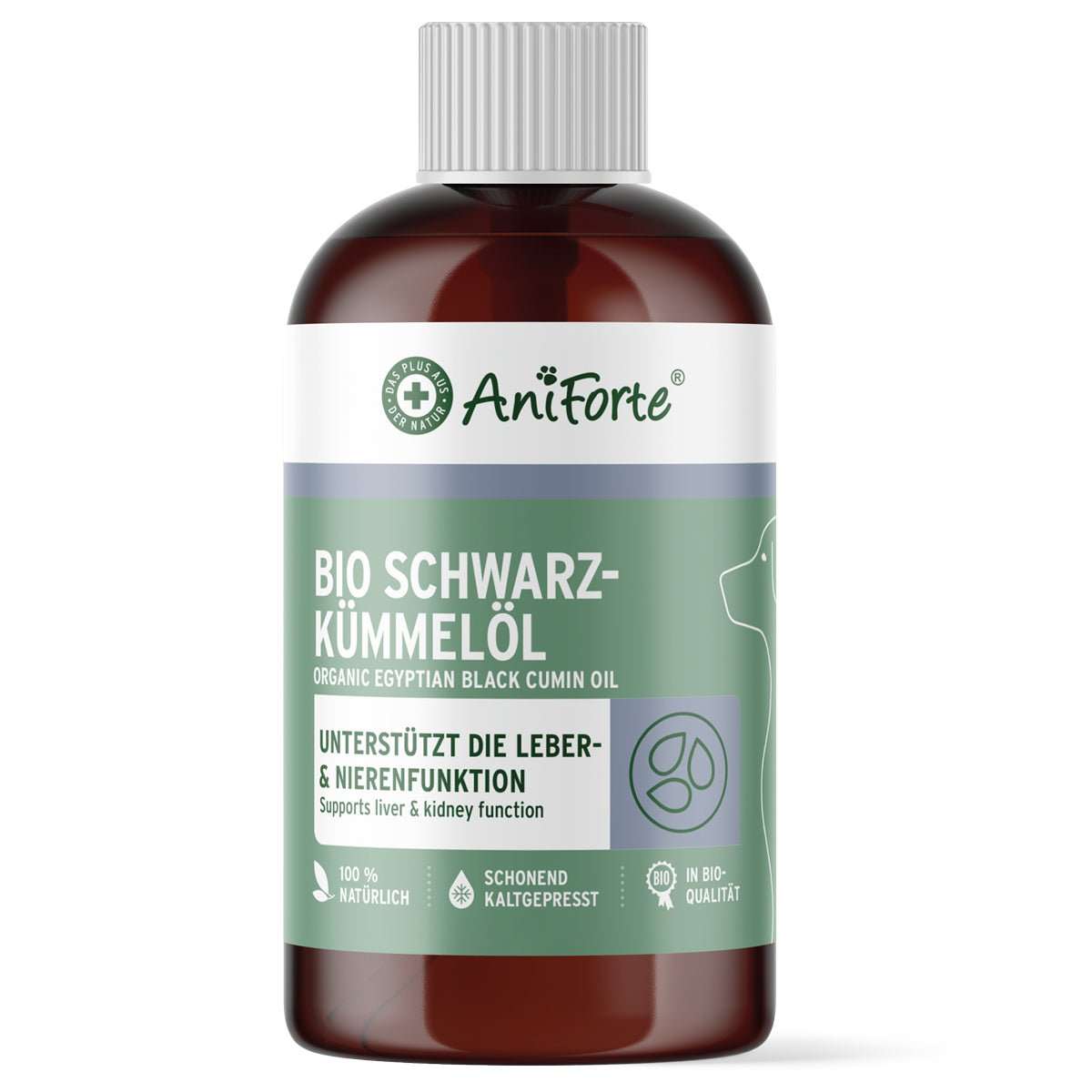 Bio Ägyptisches Schwarzkümmelöl für Hunde und Pferde, stärkt Immunsystem und Organe, kaltgepresst, hochwertig.