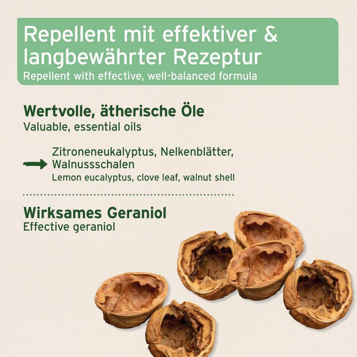 Bremsen-EX Spray für Pferde, langanhaltender Insektenschutz mit ätherischen Ölen und Geraniol.