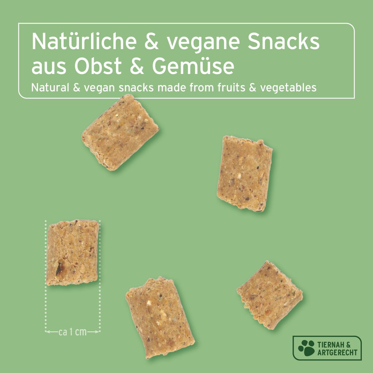 Dog Snacks Obst & Gemüse vegane und natürliche Leckerli für Hunde aus Obst und Gemüse