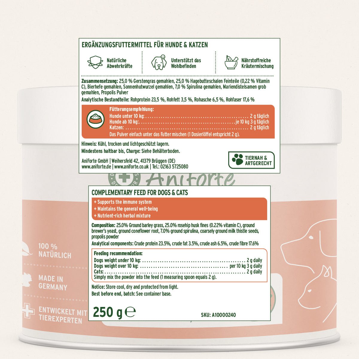 AniForte Immun-Fit Set für natürliche Immunstärkung bei Hunden und Katzen