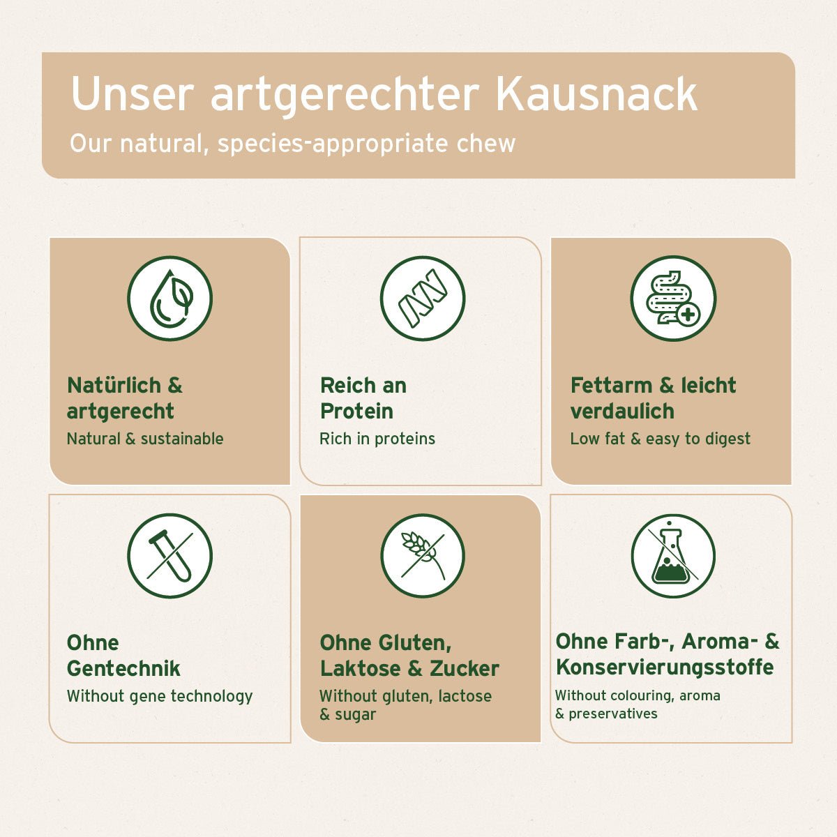 Kaninchenohren mit Fell als natürlicher, artgerechter Kausnack für Hunde, fettarm und leicht verdaulich, ohne Zusatzstoffe.