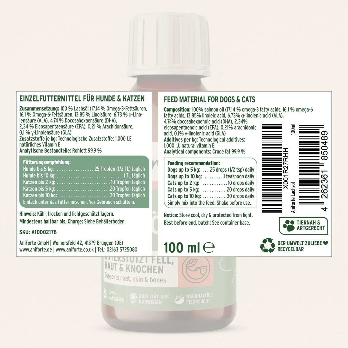 Kennenlernpaket für Hunde mit natürlichen Premium-Produkten von AniForte für optimale Pflege und Ernährung.