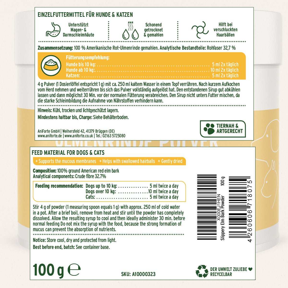 Magen Darm Paket L für Hunde, AniForte® Produkte zur Unterstützung der Magen-Darm-Gesundheit.