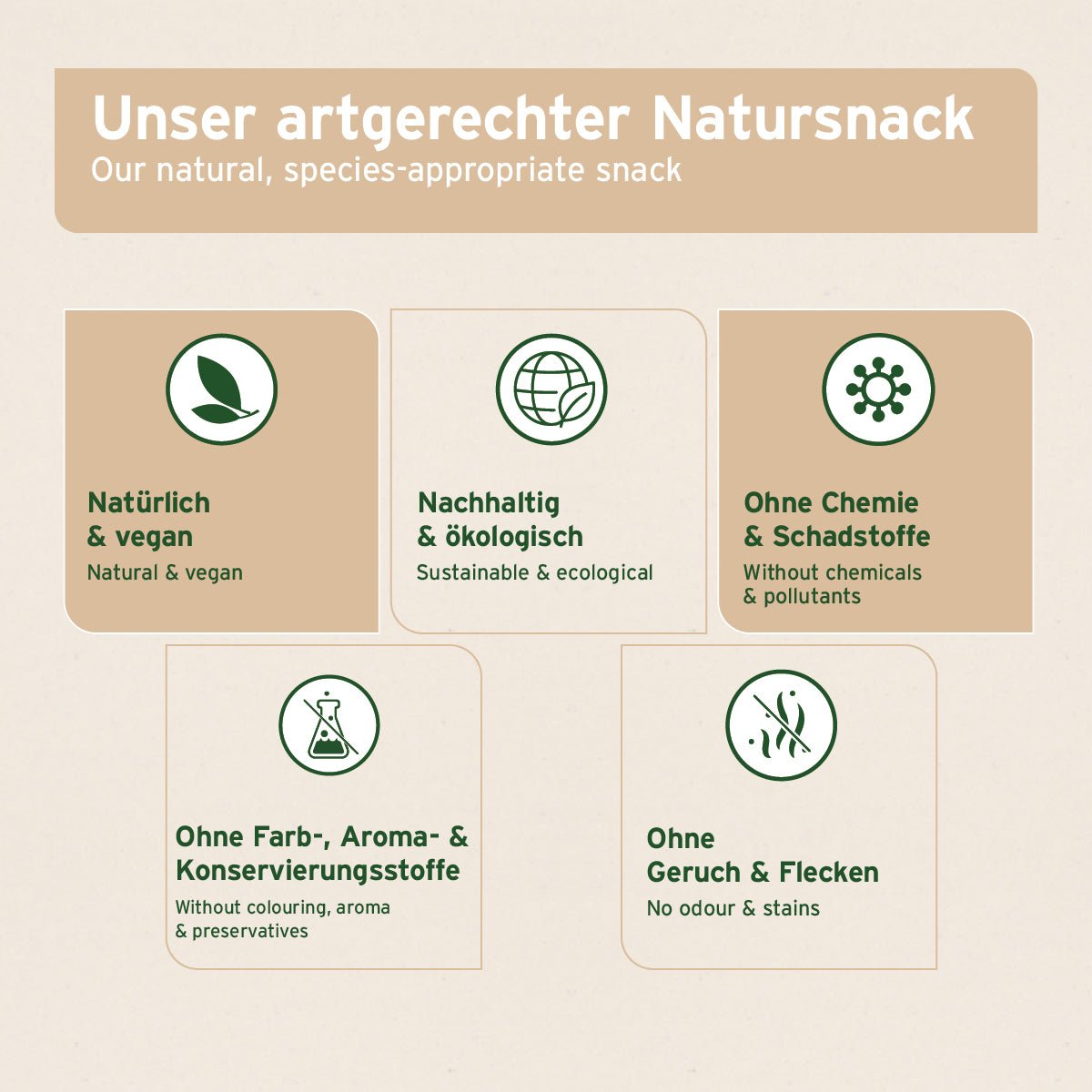 natürlicher Olivenholz Kauknochen für Hunde, veganes, nachhaltiges und chemiefreies Kauspielzeug zur Zahnpflege und Stressabbau