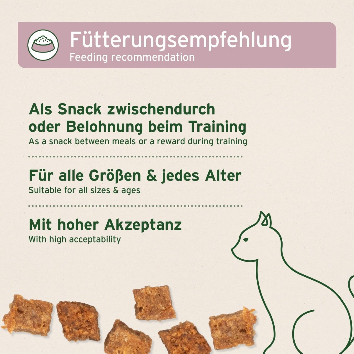 AniForte® Soft Snack Ente weiche Entenfleischwürfel für Katzen ohne Getreide