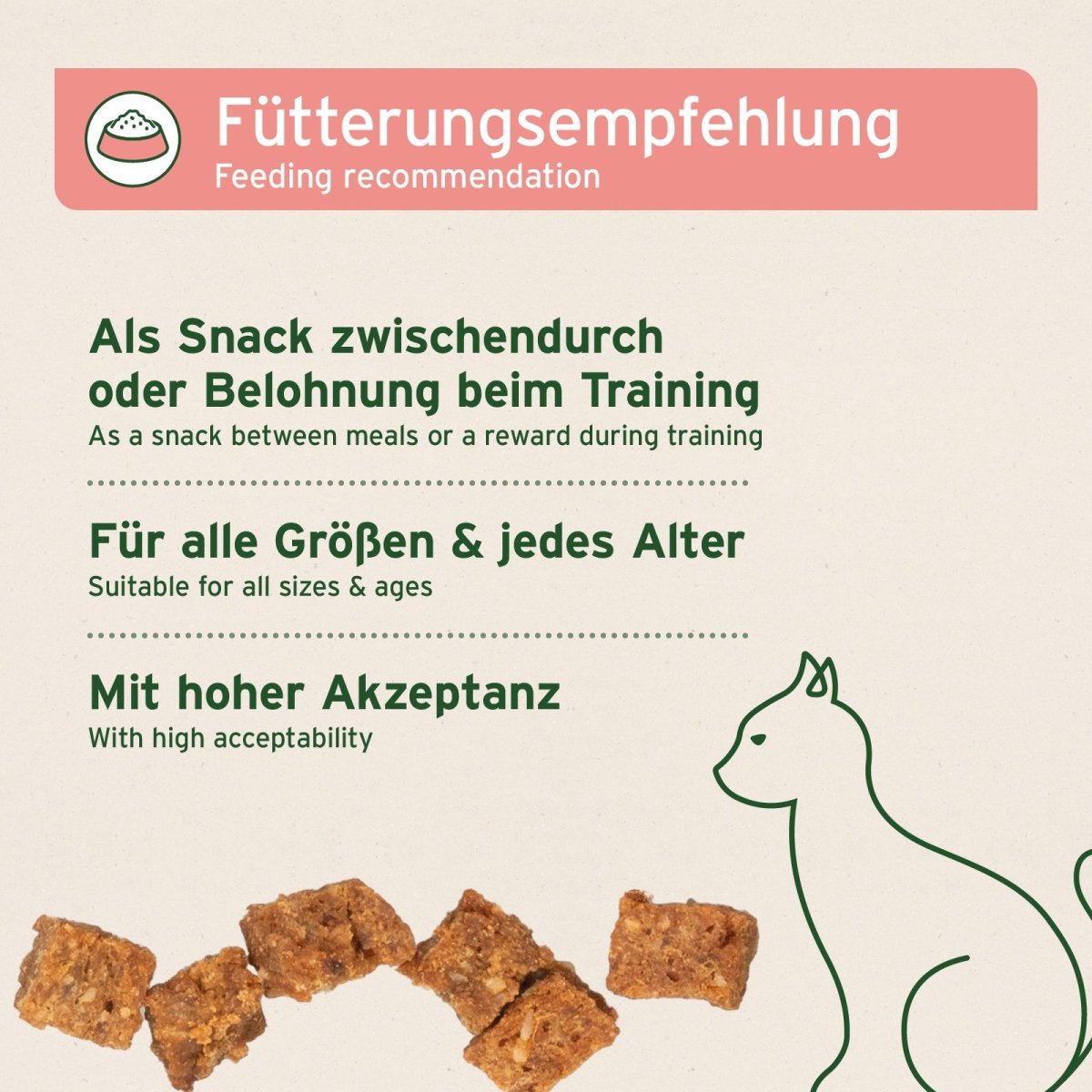 AniForte® Soft Snack Rind weiche Rindfleischwürfel für Katzen ohne Getreide