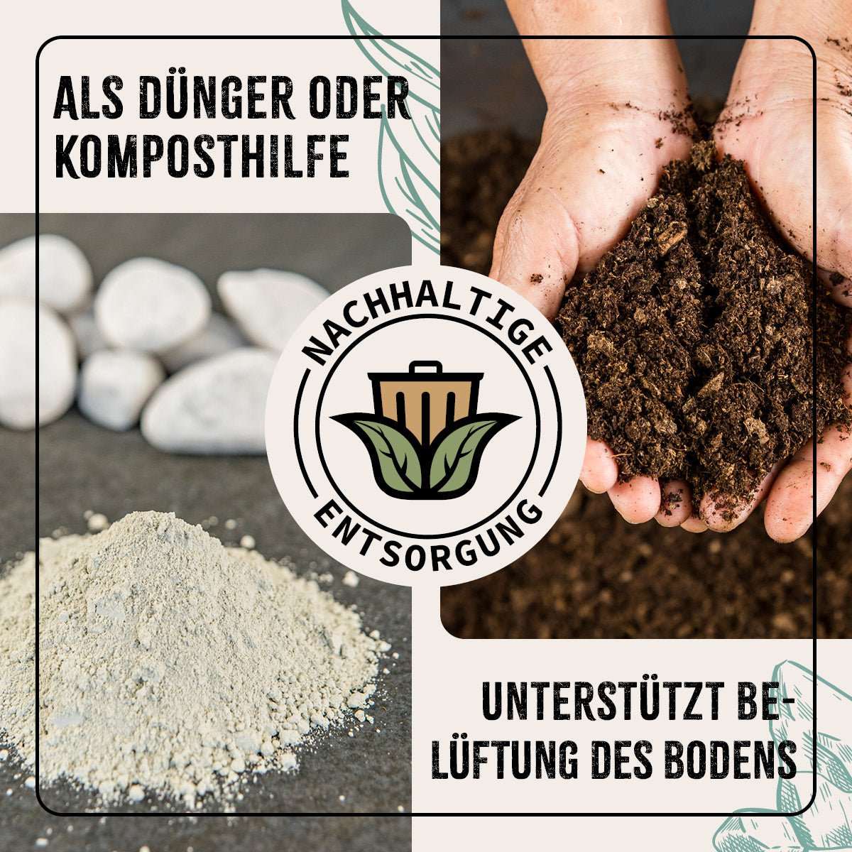 Staubbad für Hühner von AniForte® FarmLife als nachhaltige Komposthilfe und Dünger.