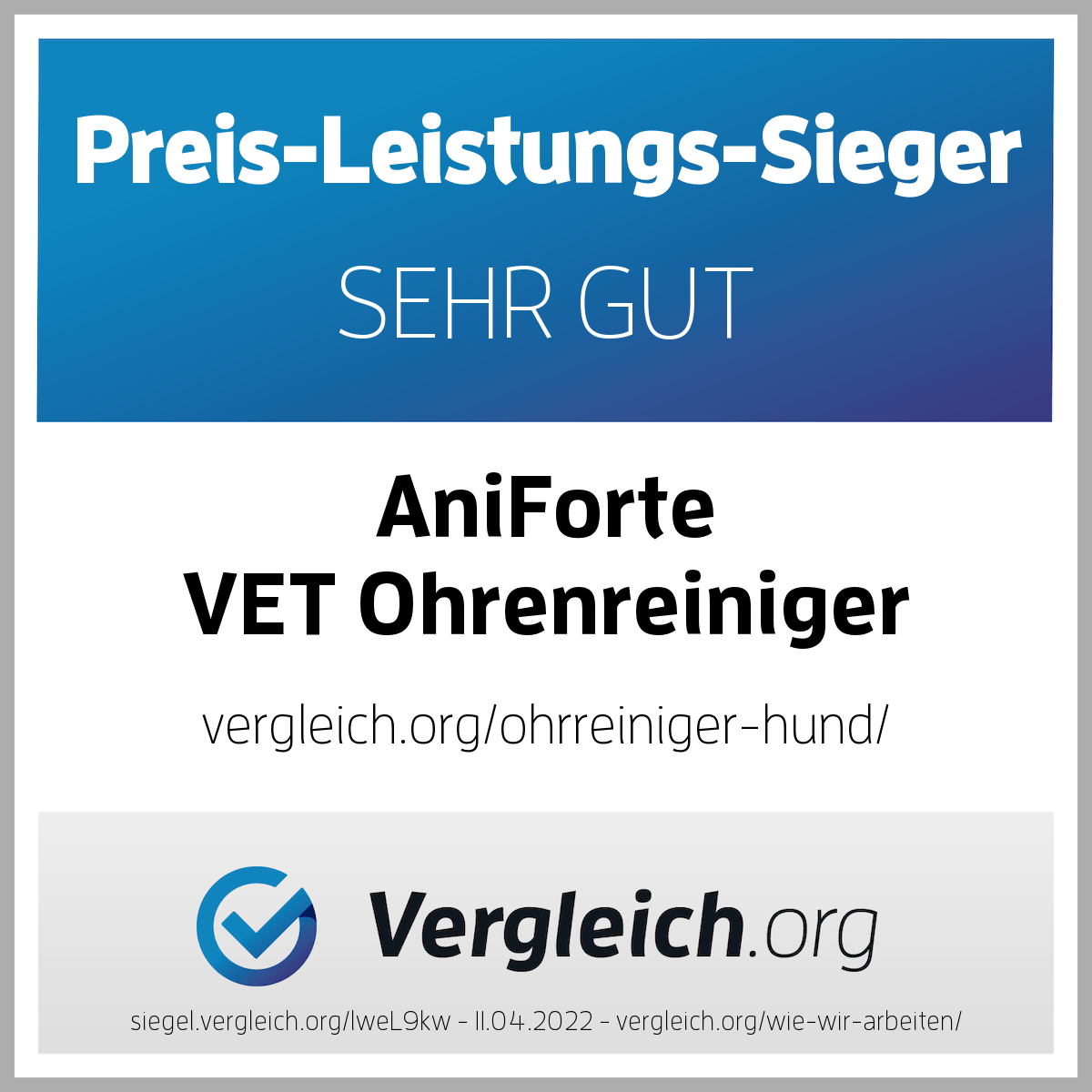 Siegel VET Ohrenreiniger Kamille - AniForte