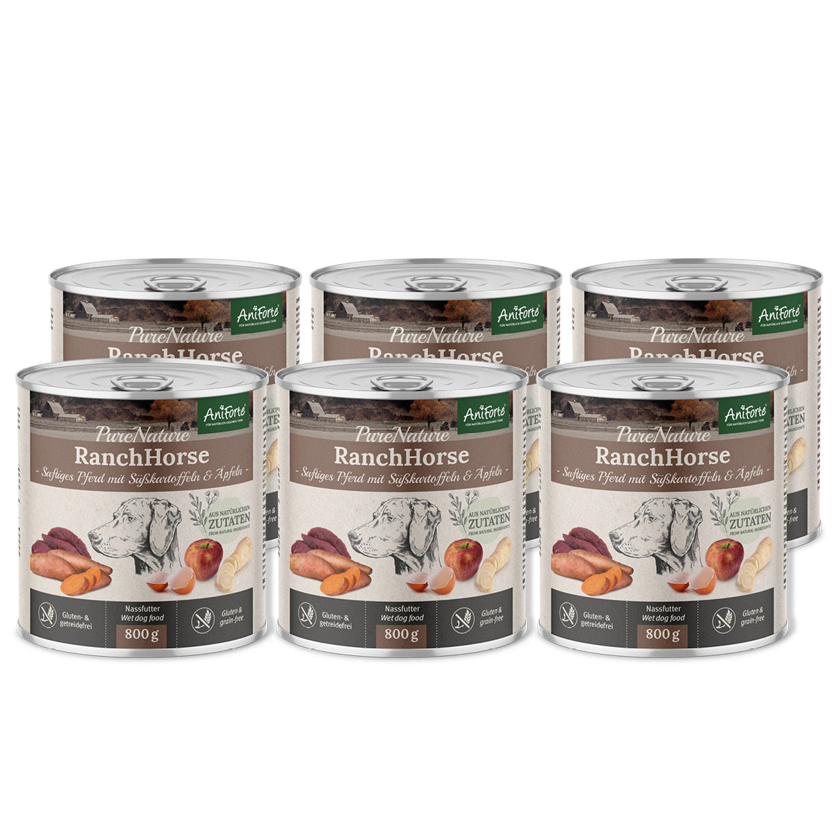 Nassfutter RanchHorse – "Pferd mit Süßkartoffeln & Äpfeln"