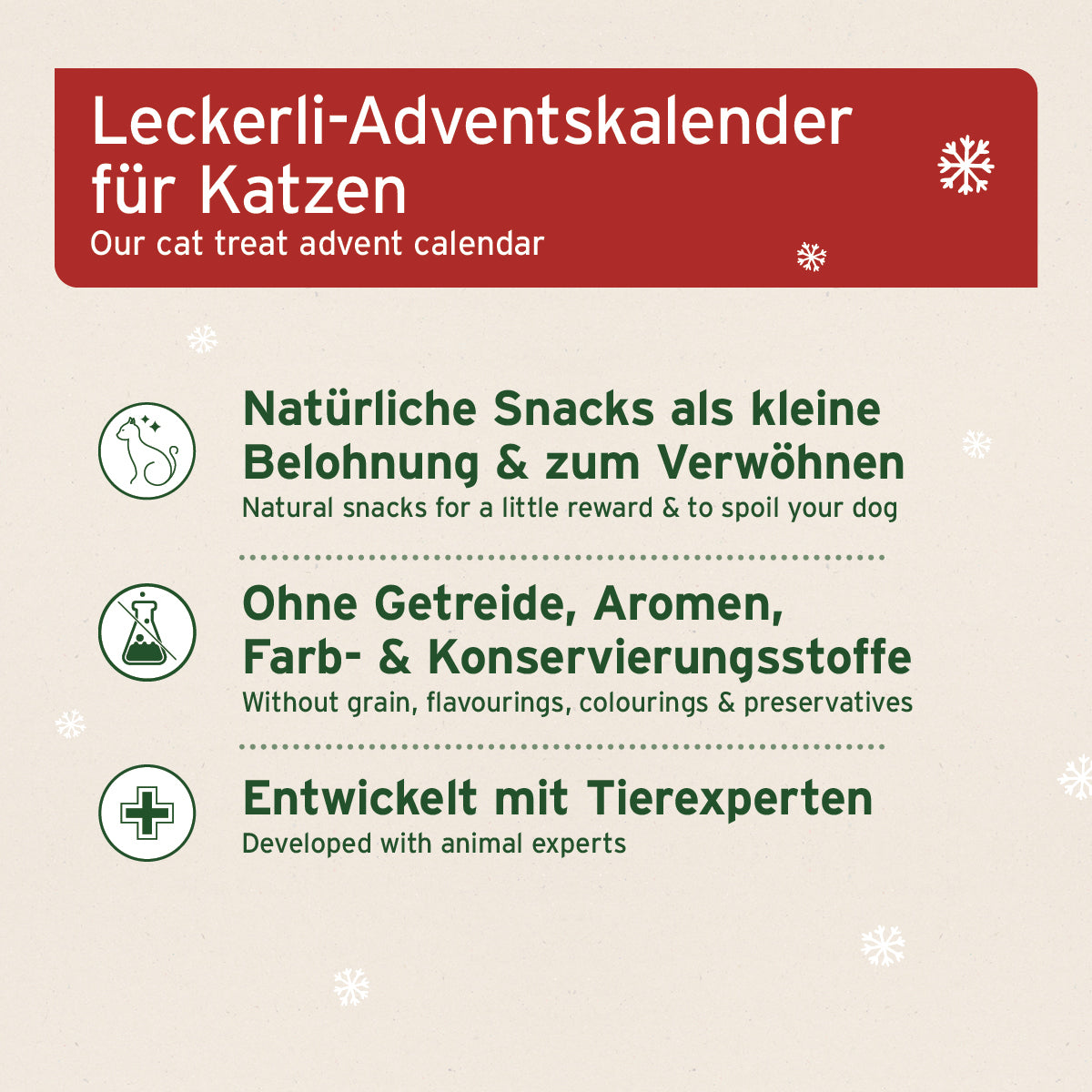 Adventskalender 2026 für Katzen