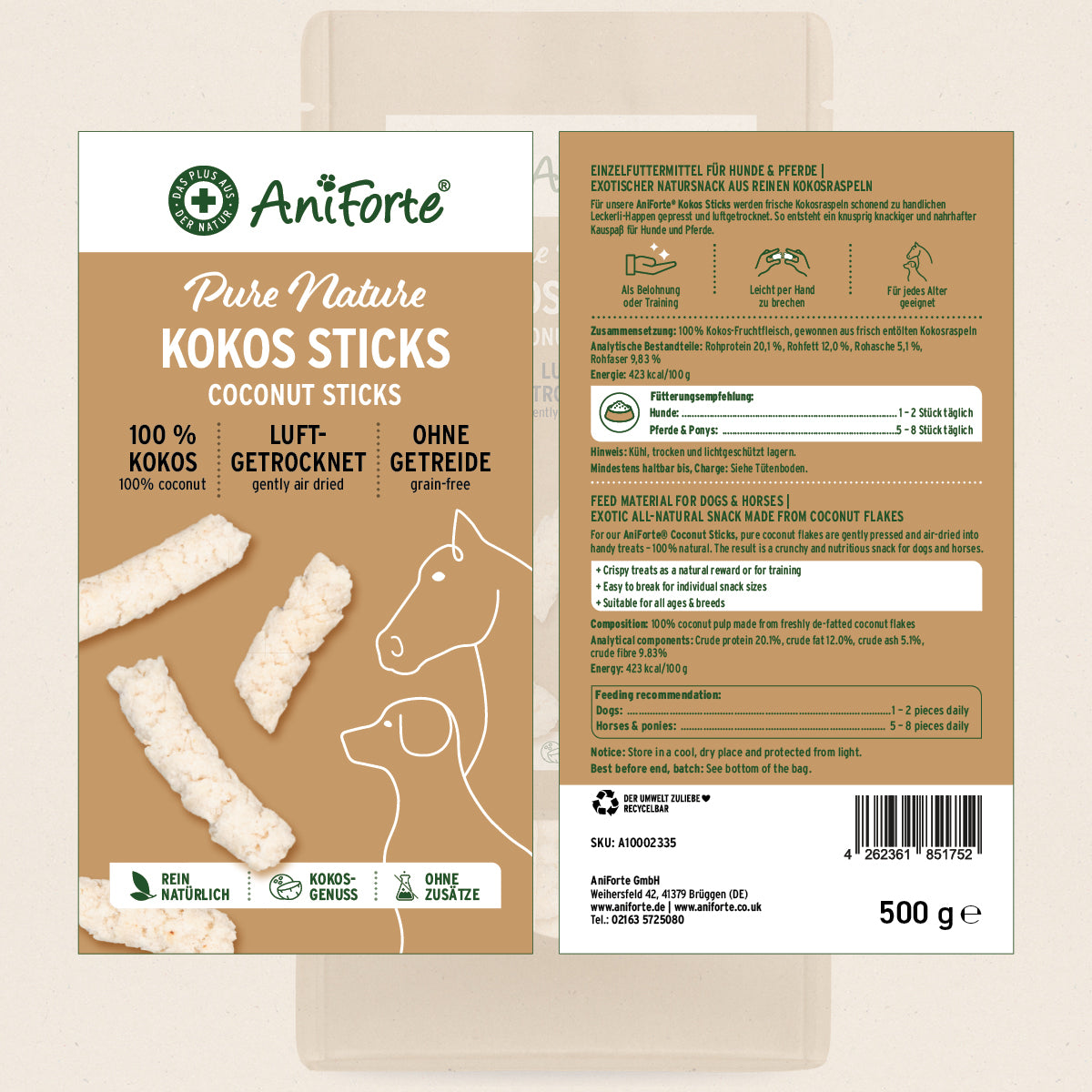 Kokos-Sticks