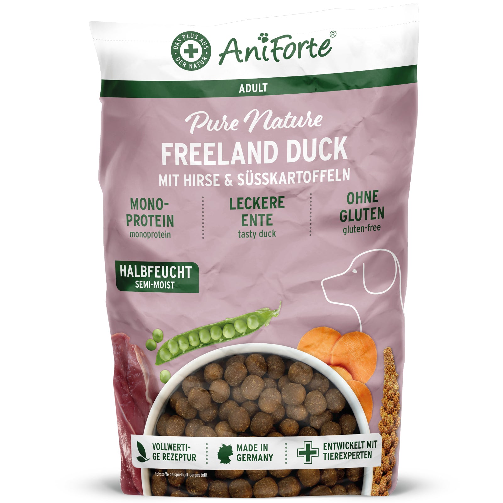 Halbfeuchtes Trockenfutter Freeland Duck – Leckere Ente