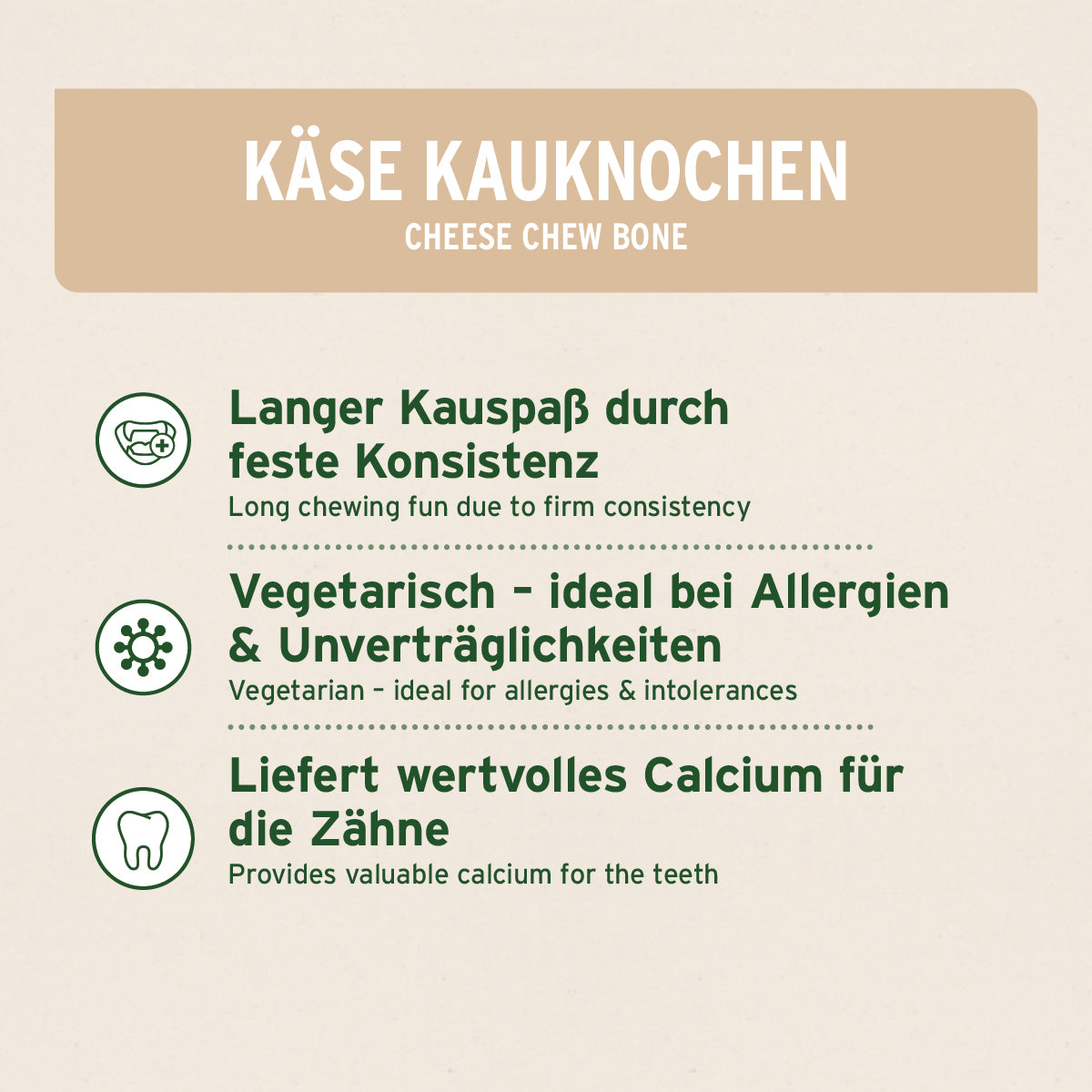 Käse Kauknochen