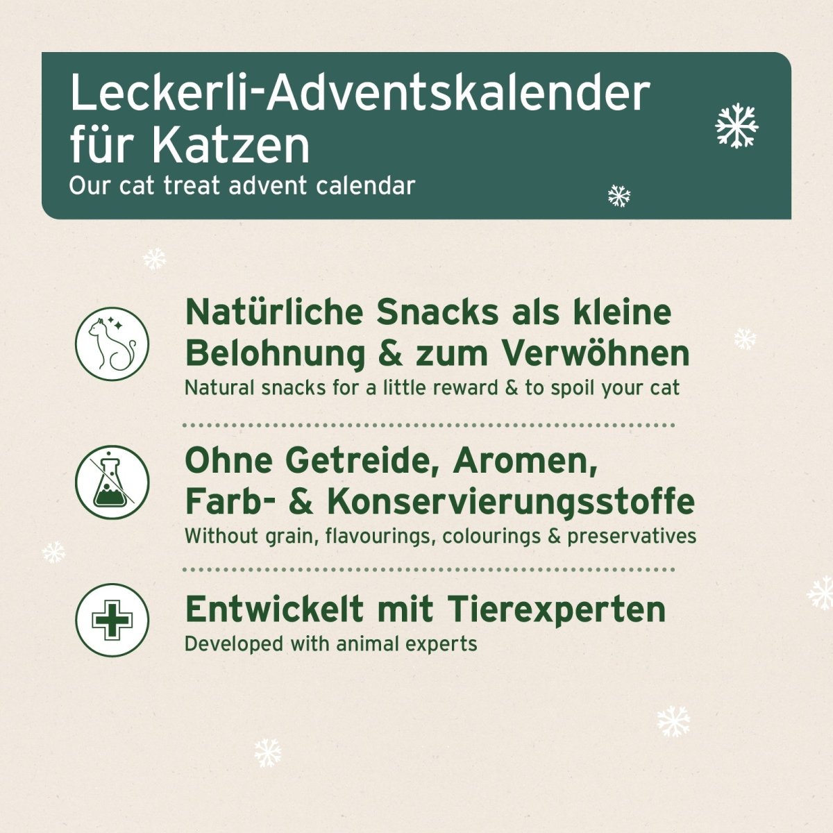 Adventskalender 2026 für Katzen - AniForte