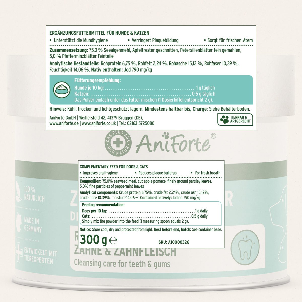 Denta Clean & Care Zahnpflege Pulver - AniForte