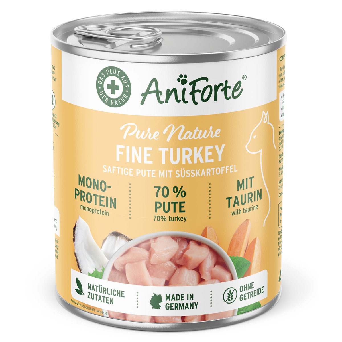 Nassfutter Fine Turkey – Saftige Pute mit Süßkartoffel - AniForte