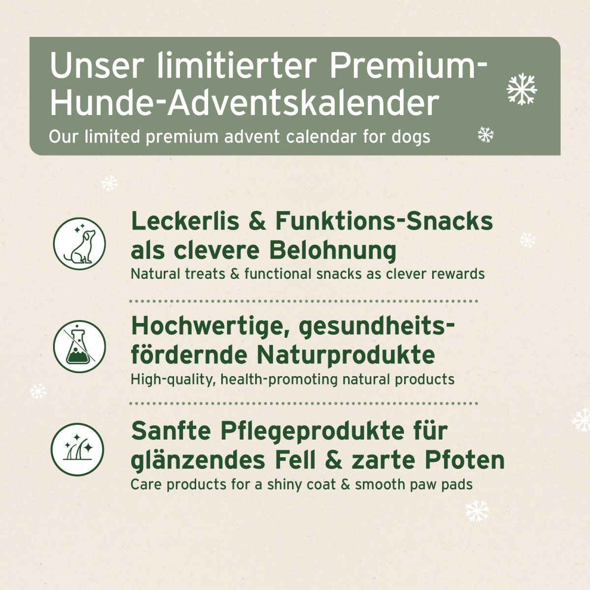 Premium Adventskalender für Hunde - AniForte