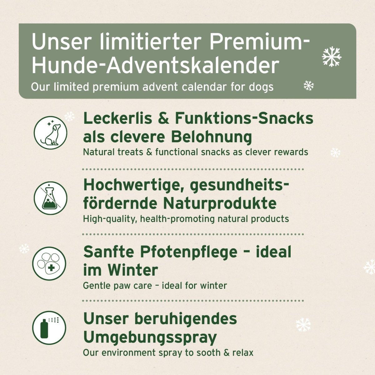 Premium Adventskalender für Hunde - AniForte