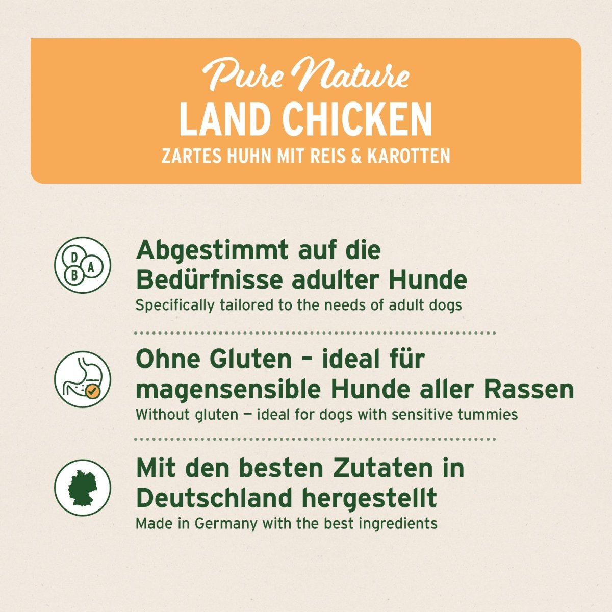 Trockenfutter Huhn – Zartes Huhn mit Reis & Karotten - AniForte