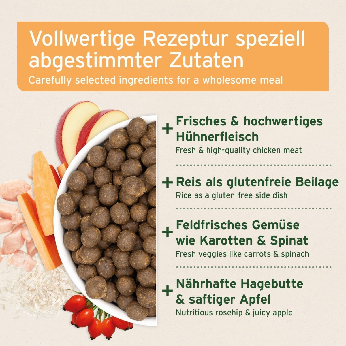 Trockenfutter LandChicken – Zartes Huhn mit Reis - AniForte
