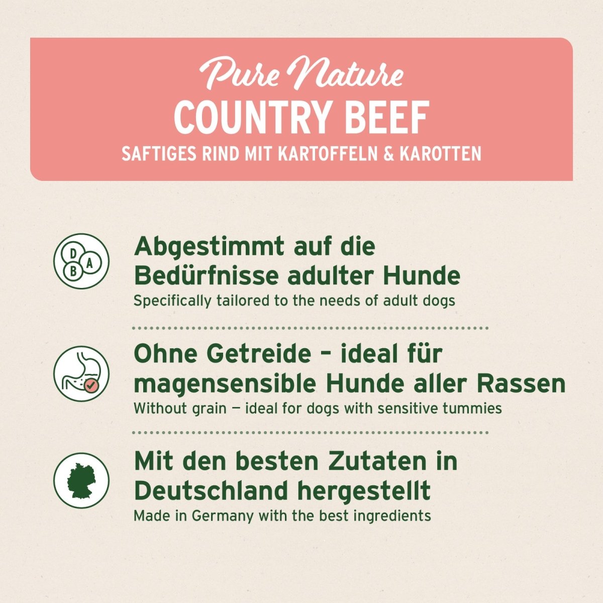 Trockenfutter Rind – Saftiges Rind mit Kartoffeln - AniForte