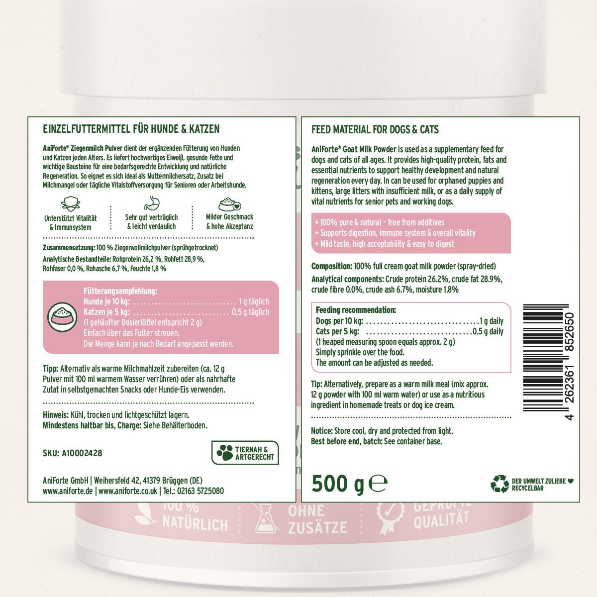 Ziegenmilch Pulver - AniForte