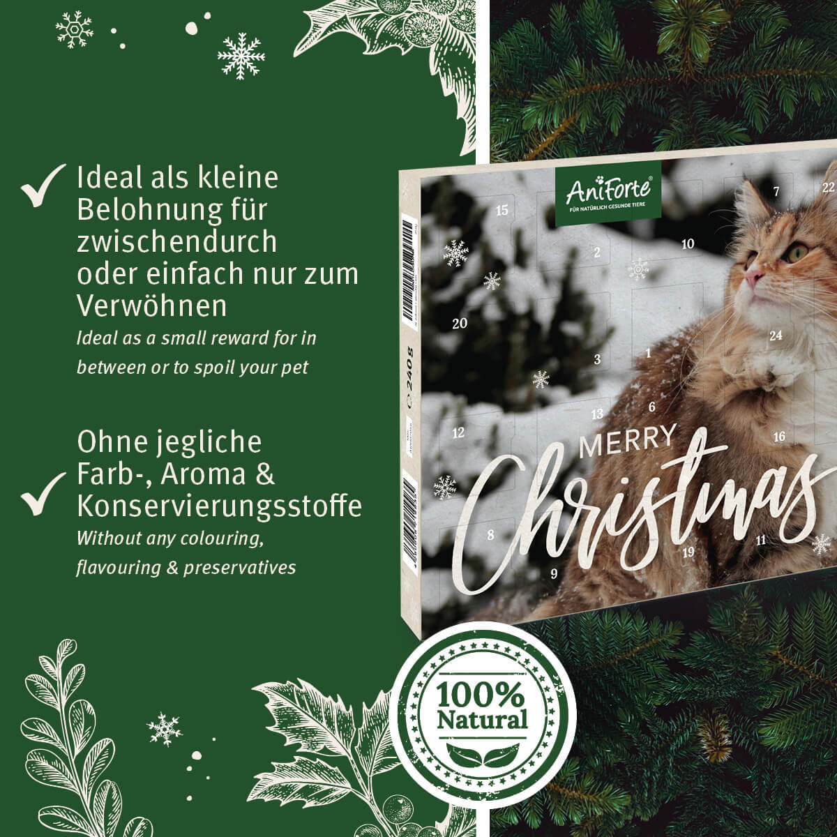 Adventskalender 2023 für Katzen - AniForte