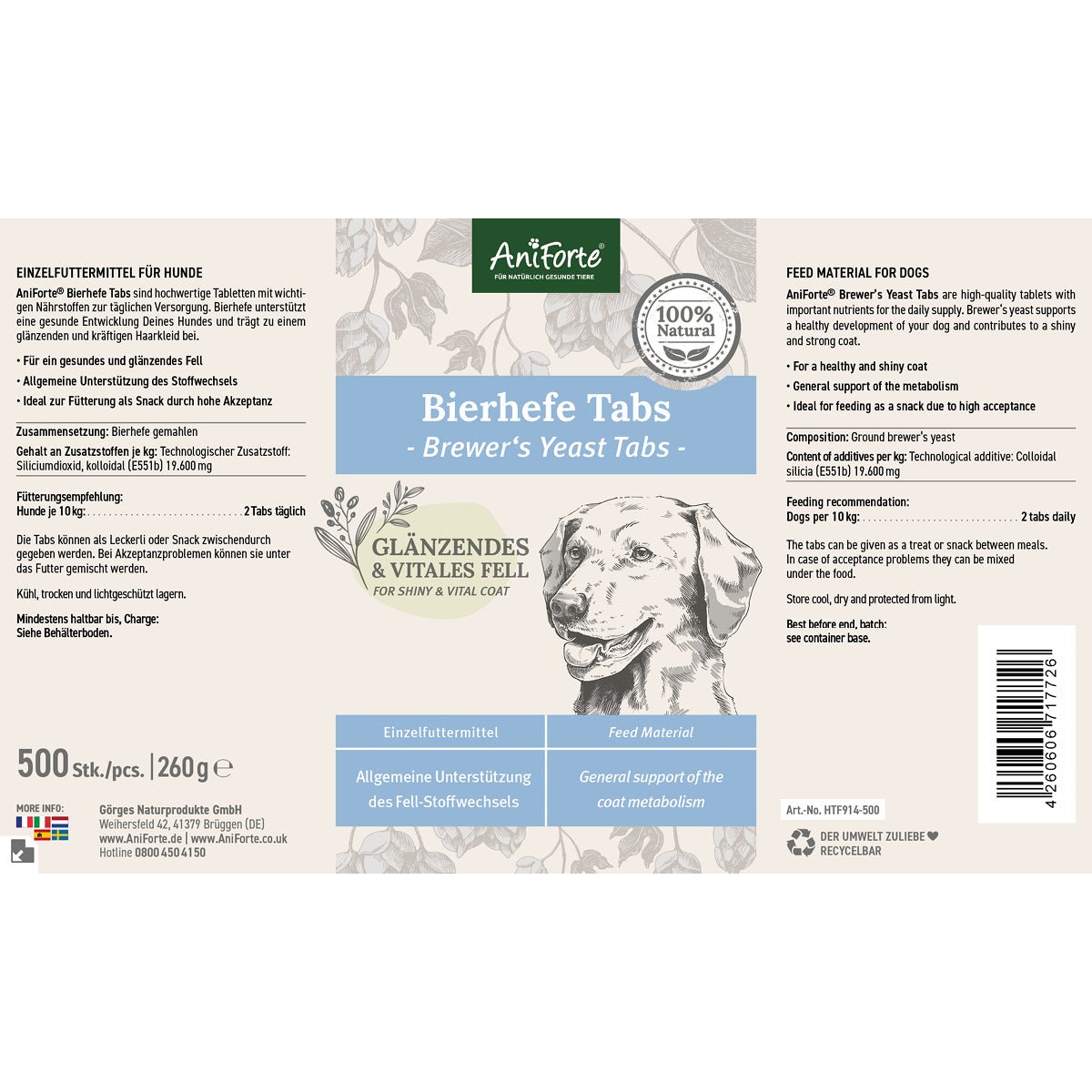 Bierhefe Tabs - AniForte