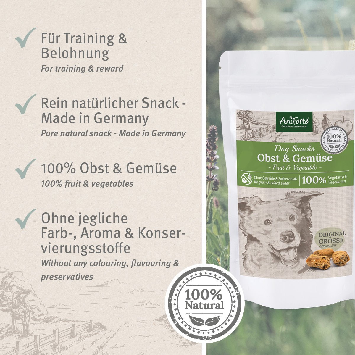 Dog Snacks Obst & Gemüse - AniForte