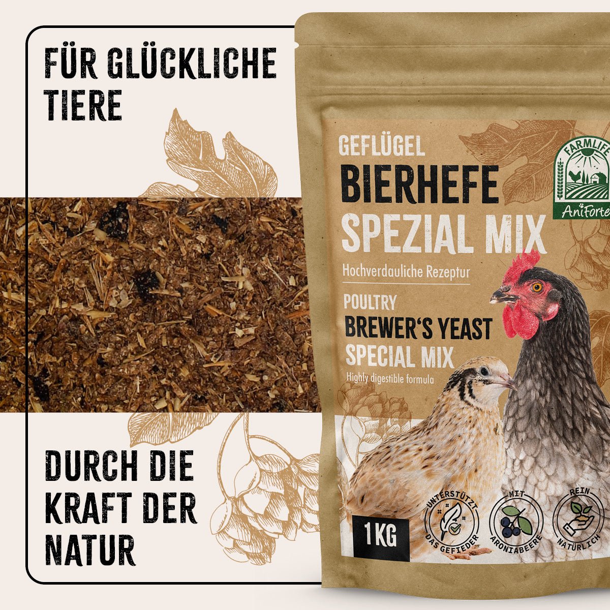 FarmLife Geflügel Bierhefe Spezial Mix - AniForte