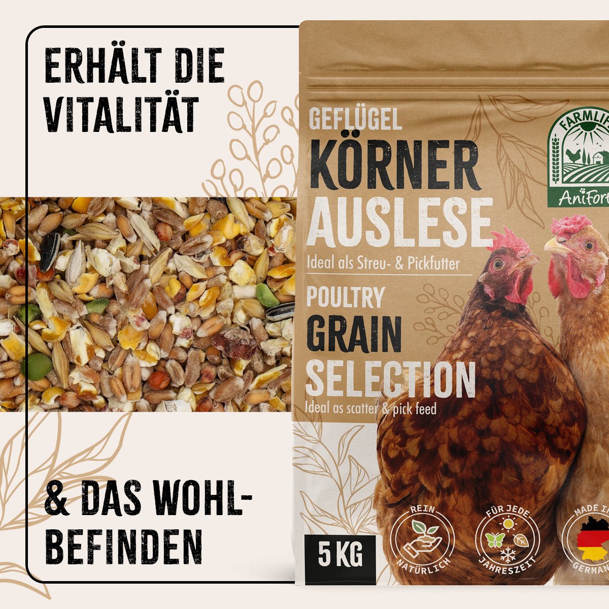 FarmLife Geflügel Körner Auslese - AniForte