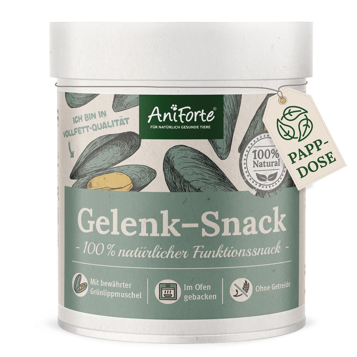 Gelenk-Snack mit Grünlippmuschel, ohne Getreide und schonend nährstoffreich entwickelt