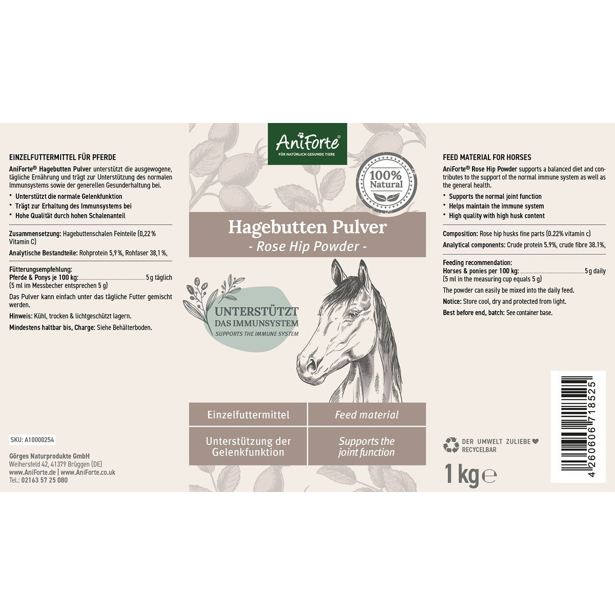 Hagebuttenpulver - AniForte