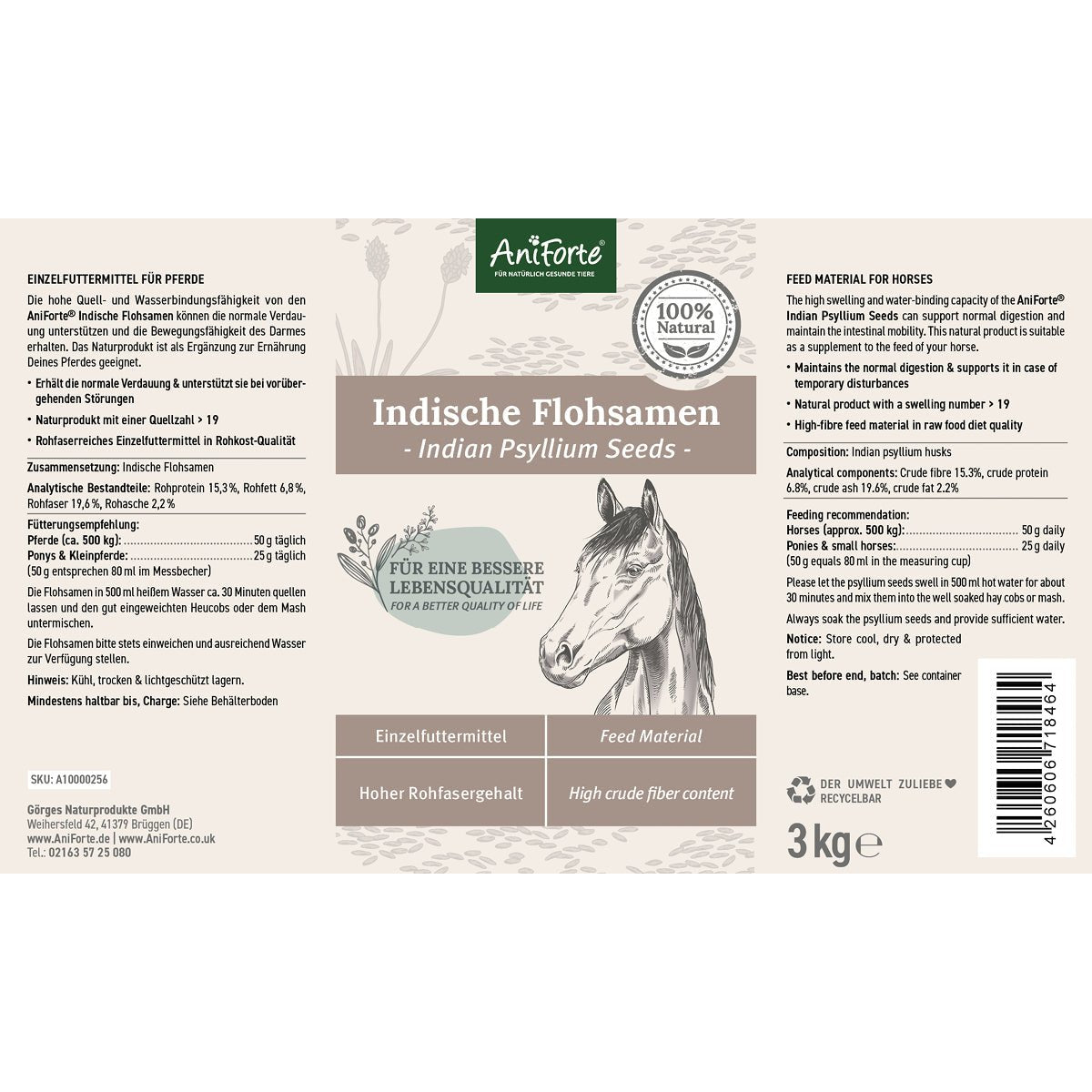 Indische Flohsamen - AniForte