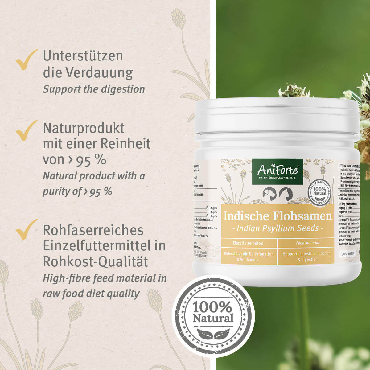 Indische Flohsamen - AniForte