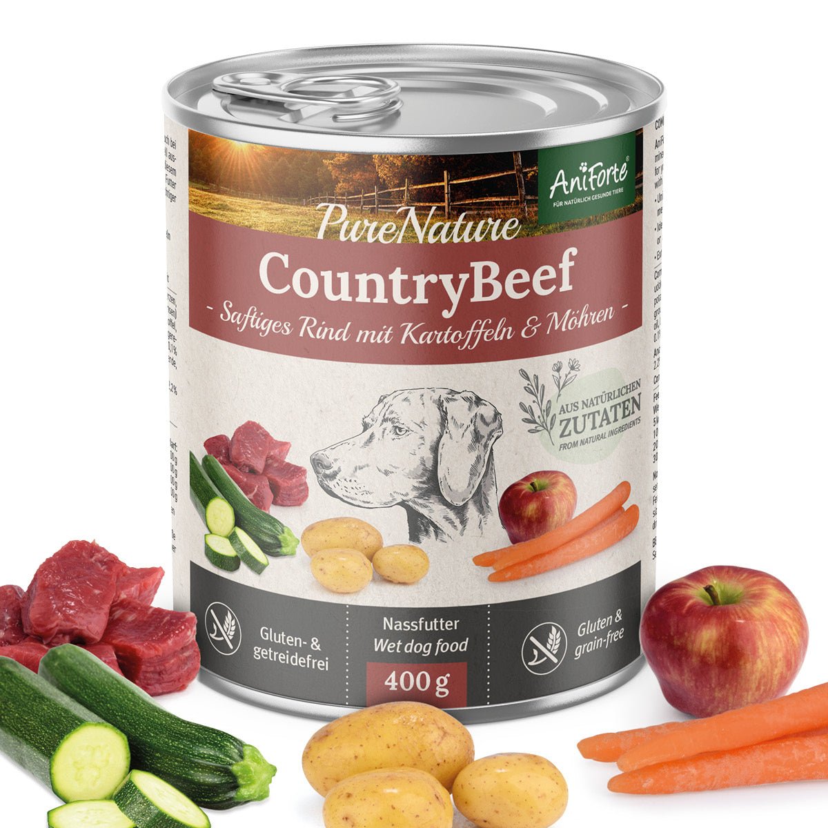 Nassfutter CountryBeef – "Rind mit Karotte" - AniForte