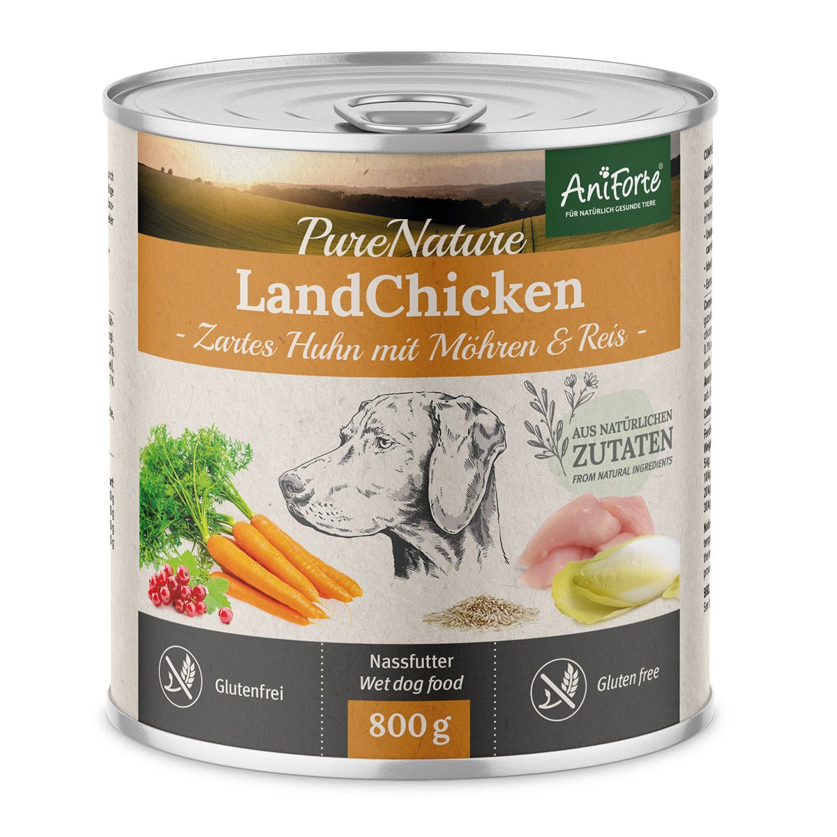 Nassfutter LandChicken – "Huhn mit Möhren" - AniForte