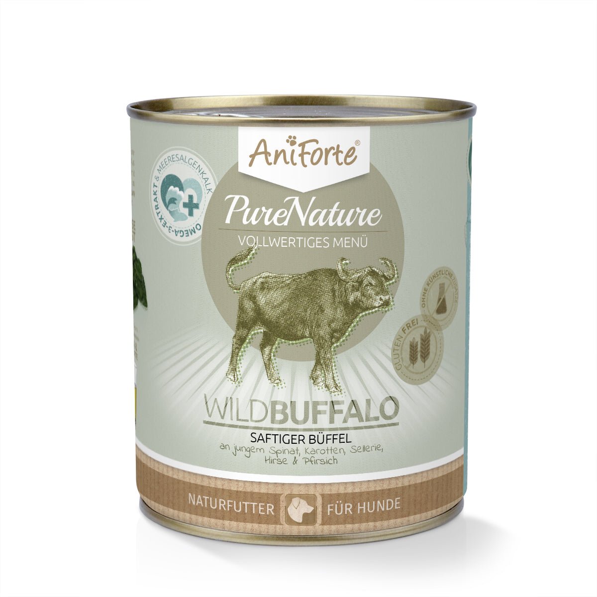 Nassfutter WildBuffalo – "Büffel mit Spinat" - AniForte