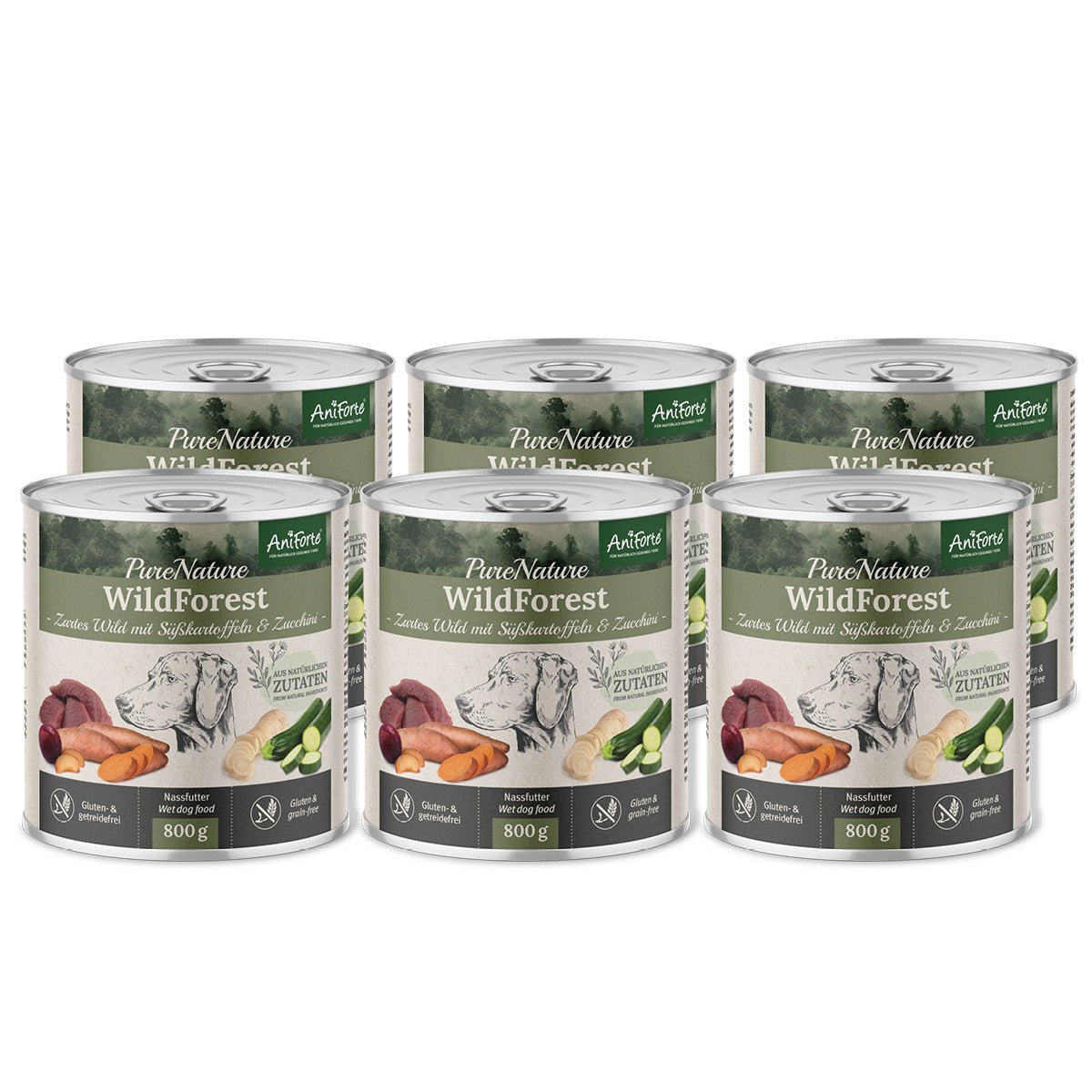 Nassfutter WildForest – "Wild mit Zucchini" - AniForte