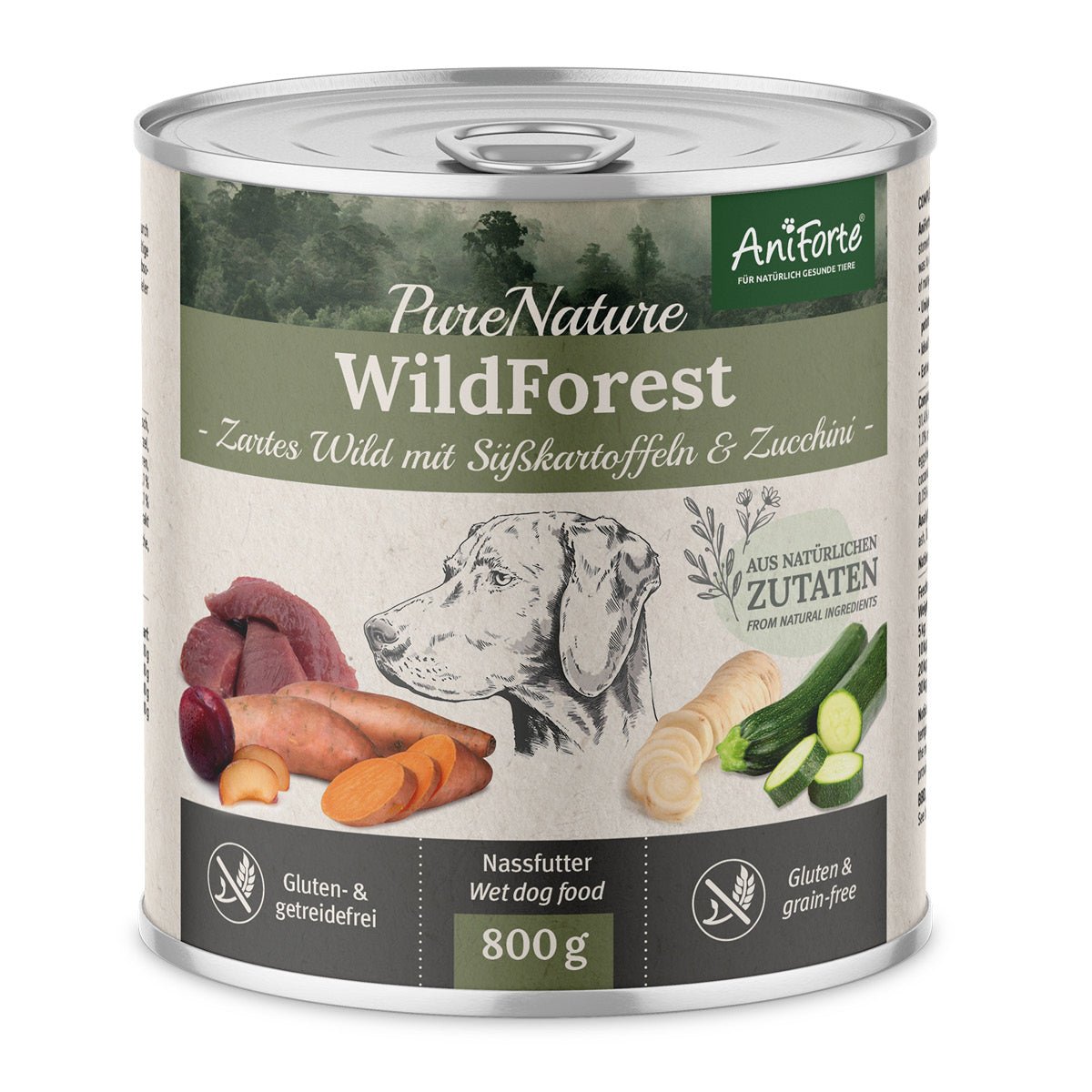 Nassfutter WildForest – "Wild mit Zucchini" - AniForte